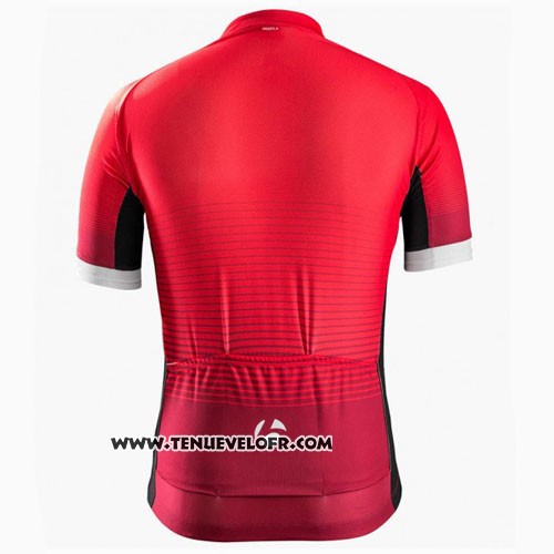 2016 Maillot Ciclismo Trek Bontrager Rouge et Noir Manches Courtes et Cuissard